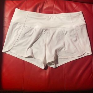 White Lululemon shorts size 8